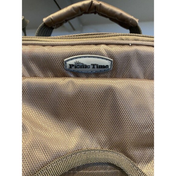 Picnic Time Tailgating Cooler Backpack Insulated Bag 12QT 18 Can Cooler, bronze - Picture 5 of 12